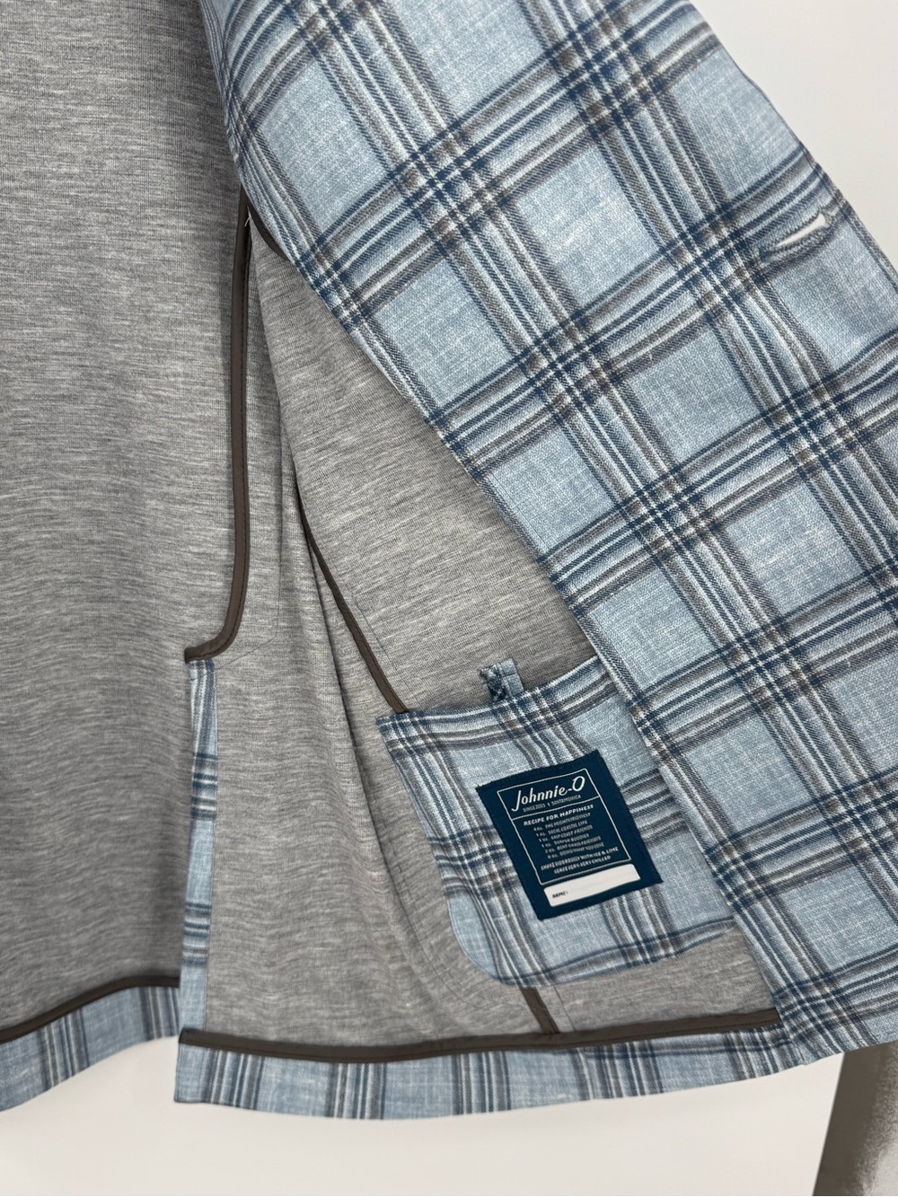 Johnnie-O NWOT Samuel Top Shelf Printed Knit Sport Coat Golf Blue 42R - Picture 10 of 16